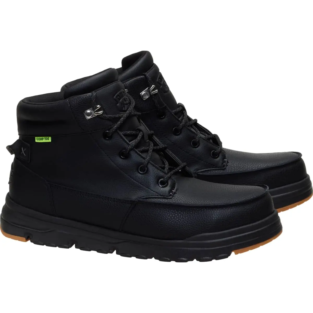 Bradley Work CT Leather: Botas de trabajo cómodas y sin cordones para hombre