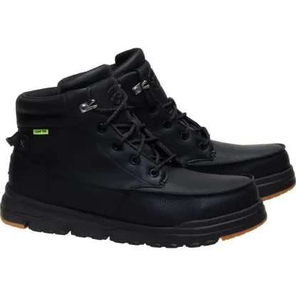 Bradley Work CT Leather: Botas de trabajo cómodas y sin cordones para hombre