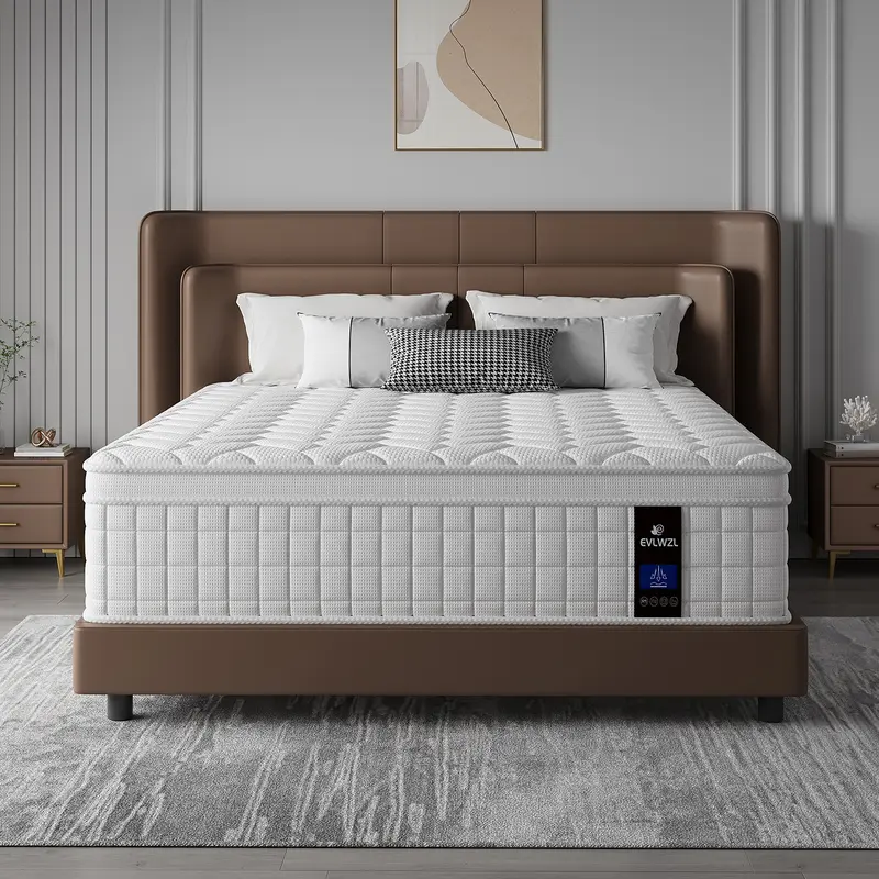 Medium Firm Hybrid Memory Foam Mattress, 8-14 Inch