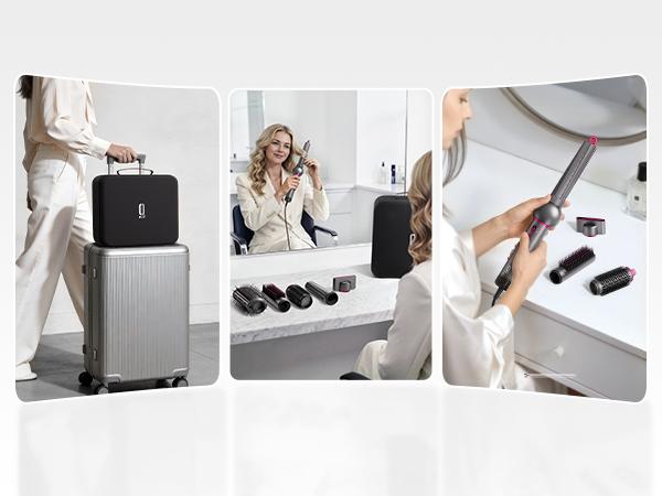 7-in-1 High-Speed Negative Ion Hot Air Styler & Blow Dryer Brush Set - Detachable Heads, Automatic Curler for Curly Hair, Straightening, Volumizing, Anti-Frizz, US Plug, Holiday Gift for All Hair Types