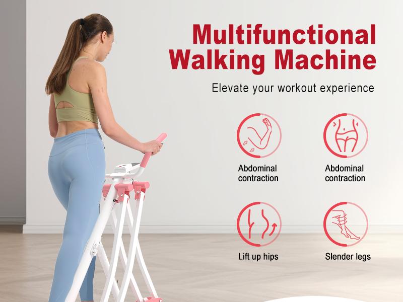 Live HOTWAVE Home SpaceWalker: Portable, Unisex Aerobic Fitness Equipment. Foldable and lightweight, designed specifically to target the glutes, legs, and abs; constructed from carbon steel with non-slip rubber pads Summervibes