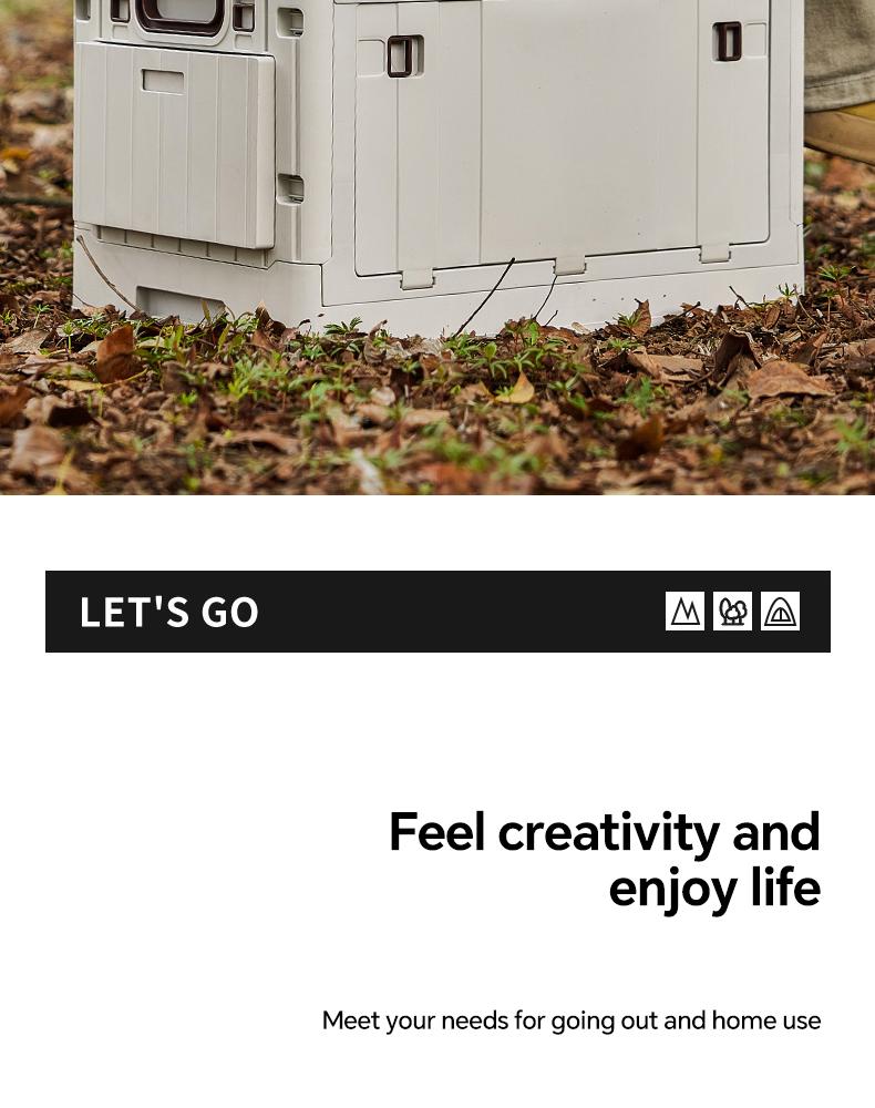 Miaoli Rectangle Foldable Outdoor Storage Box with Lid - Breathable, Odorless, Adjustable Tabletop Home Organizer (Check Product Code Image for Sizes, Main Image/Description for Assembly; Storage Bins with Lids), Organizer Storage, Storage Containers