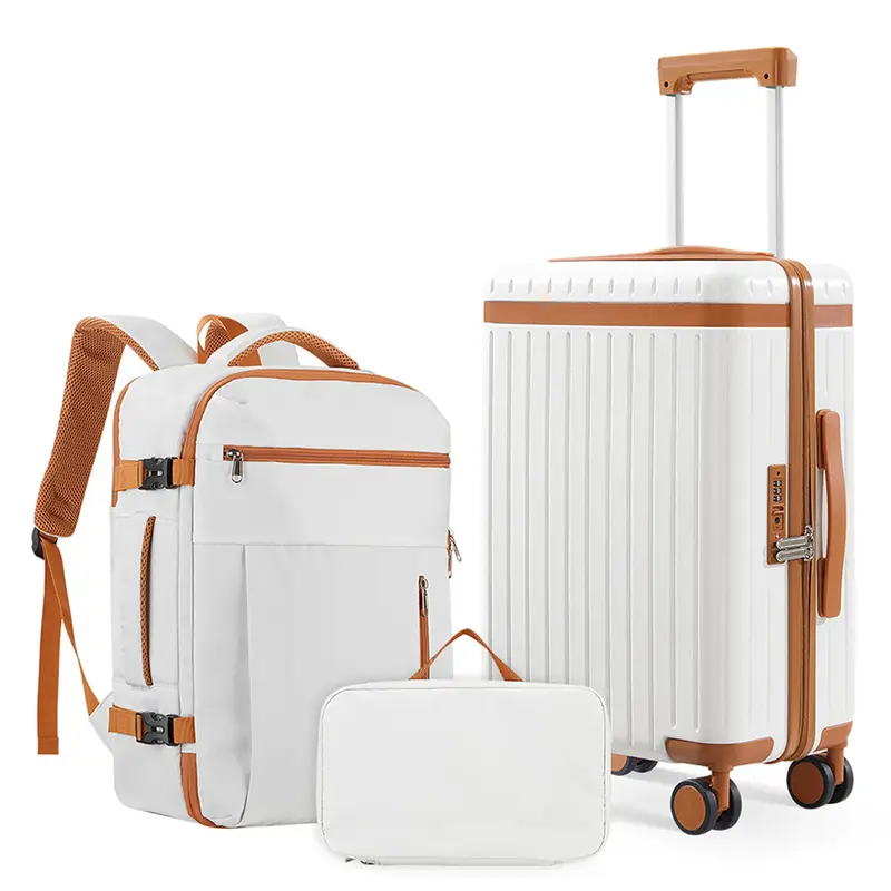 Juego de 3 Maletas Rígidas ABS+PC Expandibles, con Cerradura TSA, Ruedas Silenciosas 360° y Diseño Ligero, 20/24/28 Pulgadas, Ideal para Viajes Internacionales y de Negocios