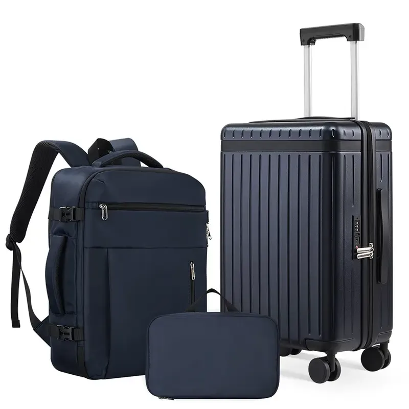Juego de 3 Maletas Rígidas ABS+PC Expandibles, con Cerradura TSA, Ruedas Silenciosas 360° y Diseño Ligero, 20/24/28 Pulgadas, Ideal para Viajes Internacionales y de Negocios
