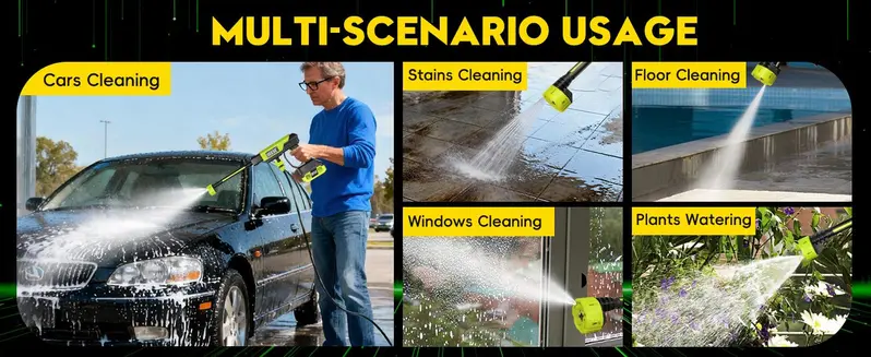 SEESE 21V Cordless Car Washing Bundle with 1000 PSI Pressure Washer & 1000G Turbo Leaf Blower Combo Kit for Car Wash + Drying, Patio & Garden Cleaning toolupgrade SEESE 21V Cordless Car Washing Bundle with 1000 PSI Pressure Washer & 1000G Turbo Leaf Blower Combo Kit for Car Wash + Drying, Patio & Garden Cleaning toolupgrade