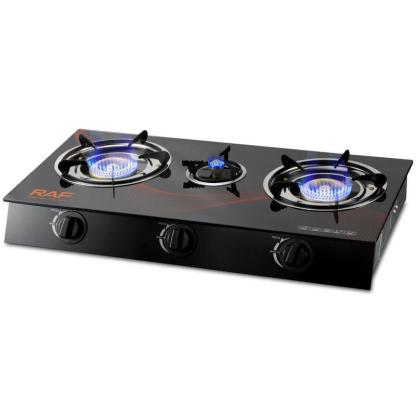 Cocina de Gas Encendido Automatico Quemadores de Hierro Fundido y Aluminio Estufa Potente Segura y Multifuncional para Cocina Doméstica