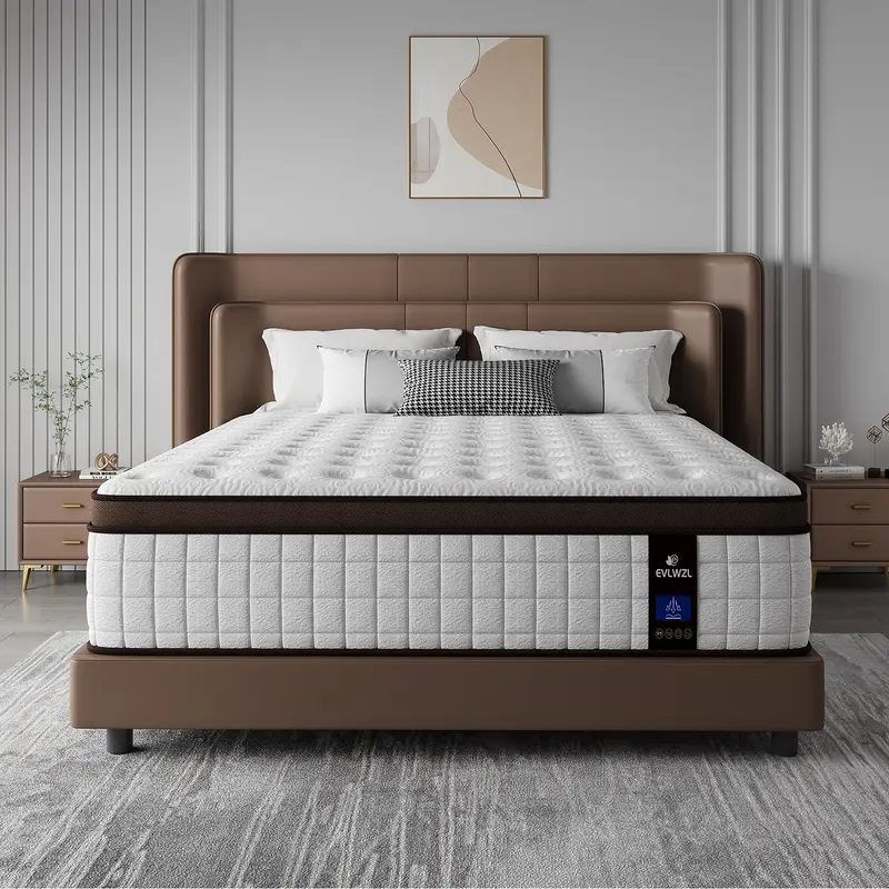 Medium Firm Hybrid Memory Foam Mattress, 8-14 Inch