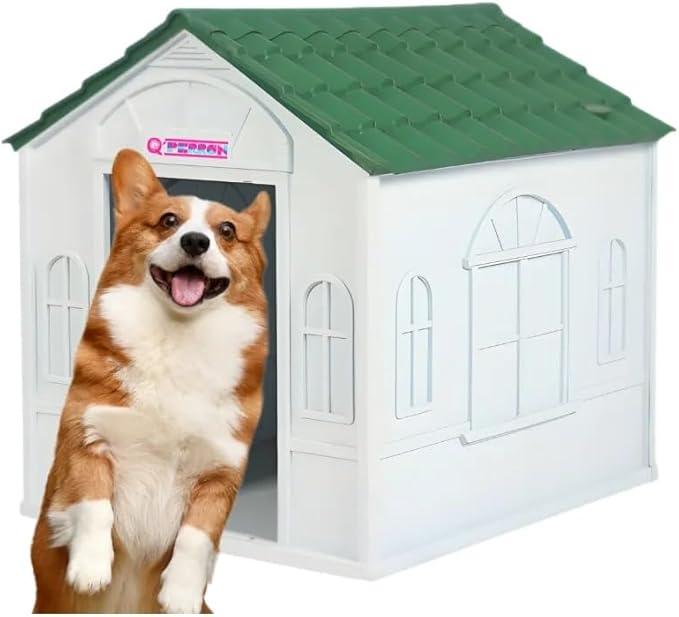 Casa Para Perro Q Perrón Raza Chica Resistente Al Exterior, Fácil De Ensamblar Y Limpiar