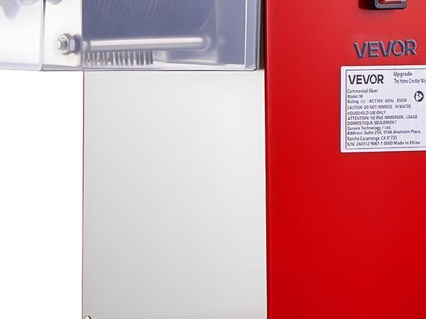 【Fallpicks】VEVOR Meat Cutter Machine, 850W Commercial Electric Slicer, 3.5mm Heavy-Duty Stainless Steel Blade Shredder, Lightweight Stable Nonslip Base, 1-Touch Off/On, Easy Maintenance for Boneless Meat, Soft Vegetables (Home Meal Prep, Kitchen Use)