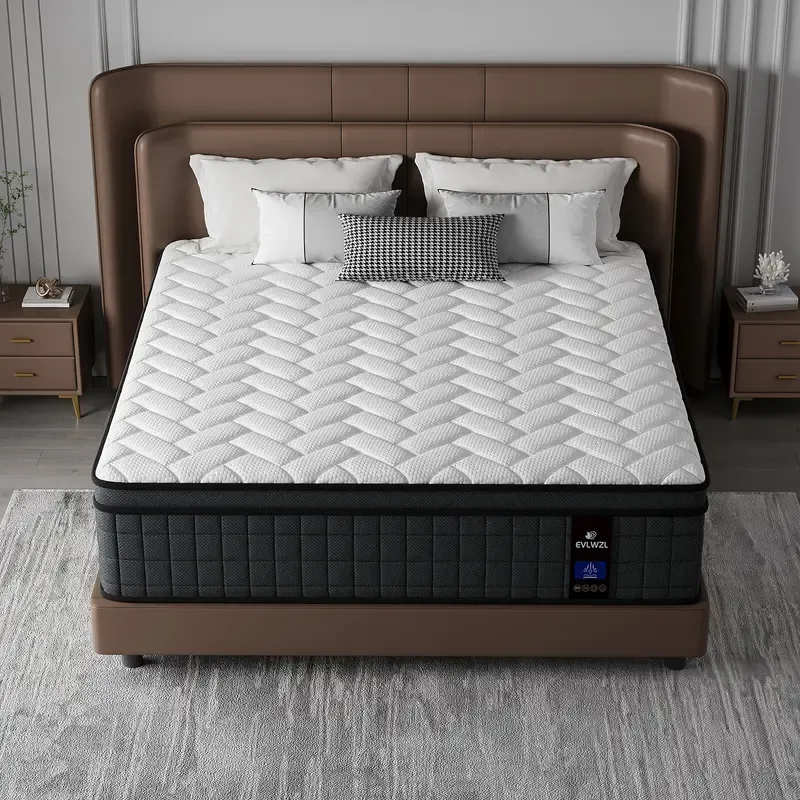 Medium Firm Hybrid Memory Foam Mattress, 8-14 Inch