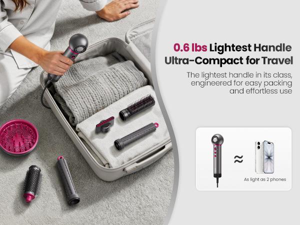 7-in-1 High-Speed Negative Ion Hot Air Styler & Blow Dryer Brush Set - Detachable Heads, Automatic Curler for Curly Hair, Straightening, Volumizing, Anti-Frizz, US Plug, Holiday Gift for All Hair Types