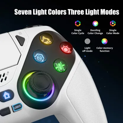 Mando inalámbrico Pro para PS5 - RGB, doble vibración, 1000 mAh