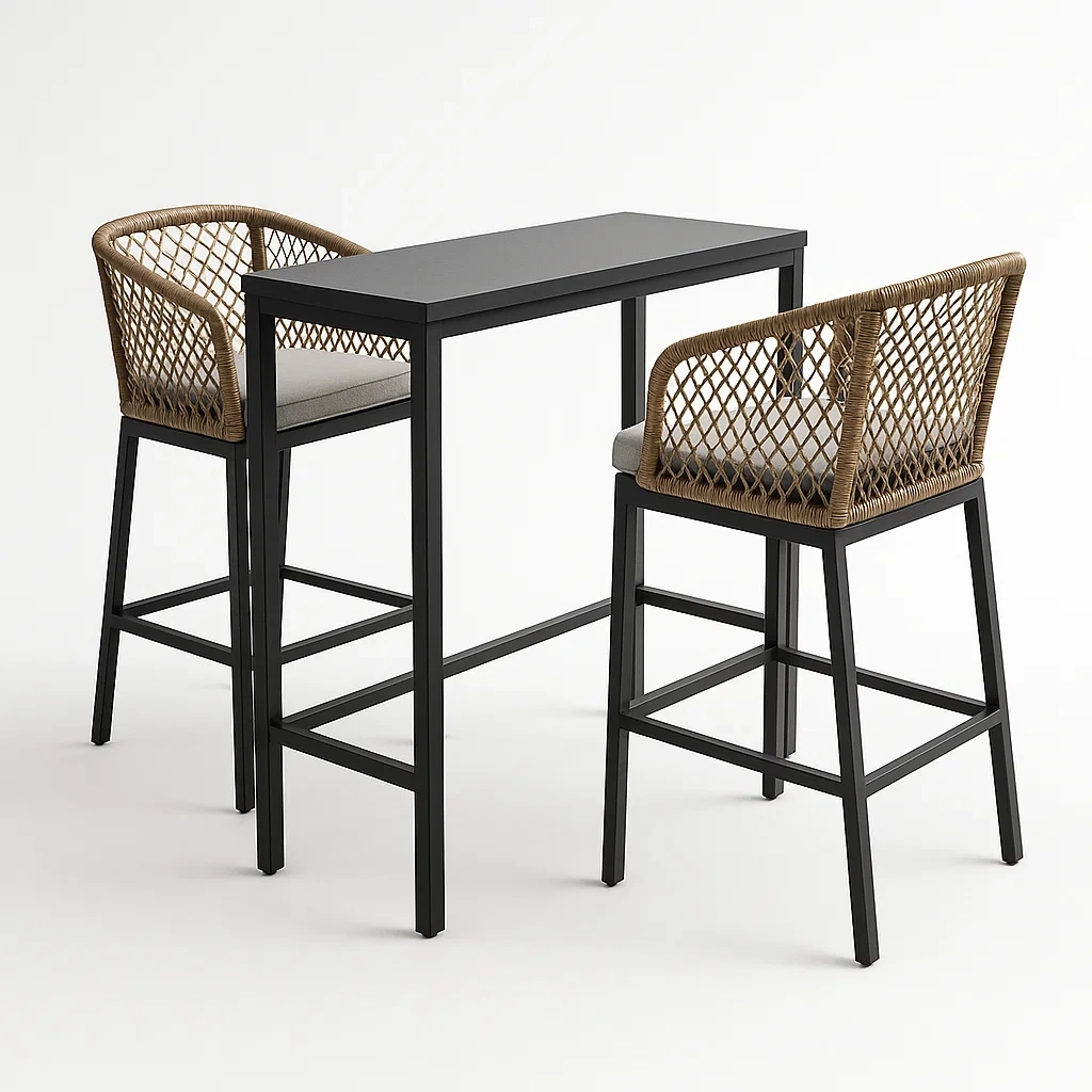 Detente de terrasse,Ensemble bar haut de terrasse-homelvora