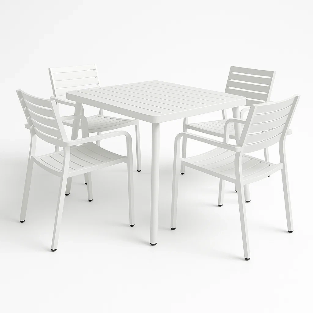 Detente de terrasse,Ensemble table et chaises de repas de terrasse-homelvora