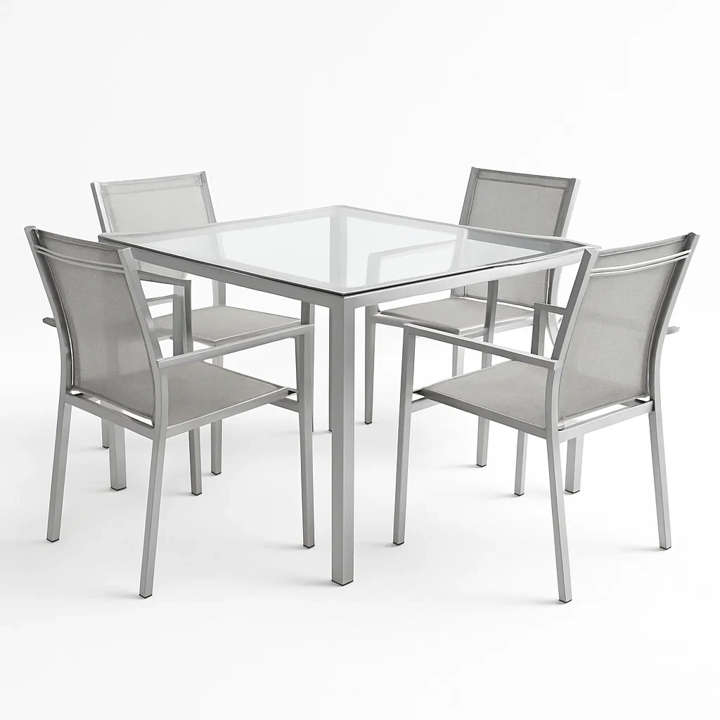 Detente de terrasse,Ensemble table et chaises de repas de terrasse-homelvora