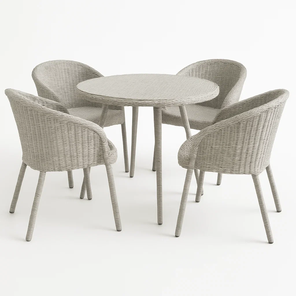 Detente de terrasse,Ensemble table et chaises de repas de terrasse-homelvora
