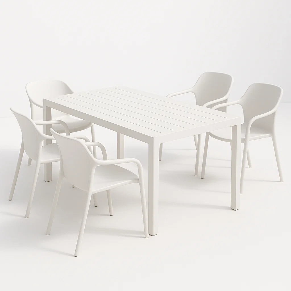 Detente de terrasse,Ensemble table et chaises de repas de terrasse-homelvora