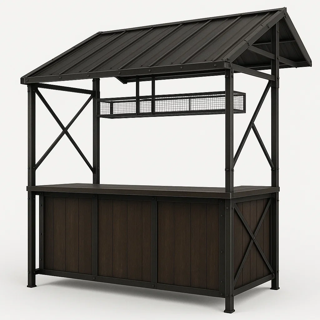 Detente de terrasse,Kiosque bar de terrasse avec toit-homelvora