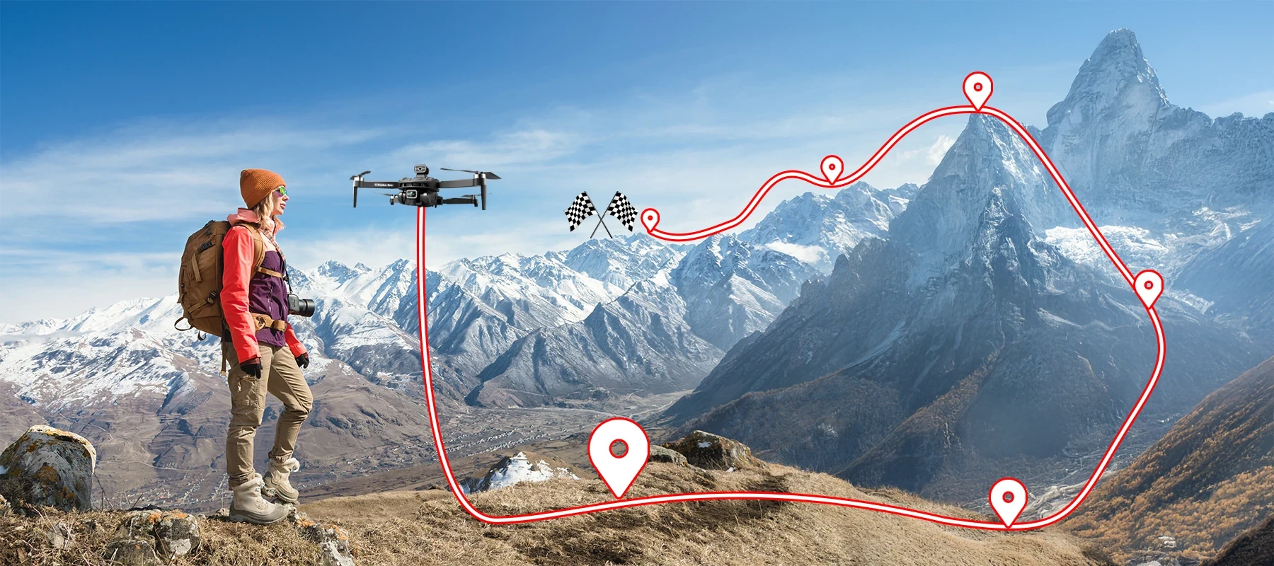 Calthic GPS Drone With Camera - Image 1