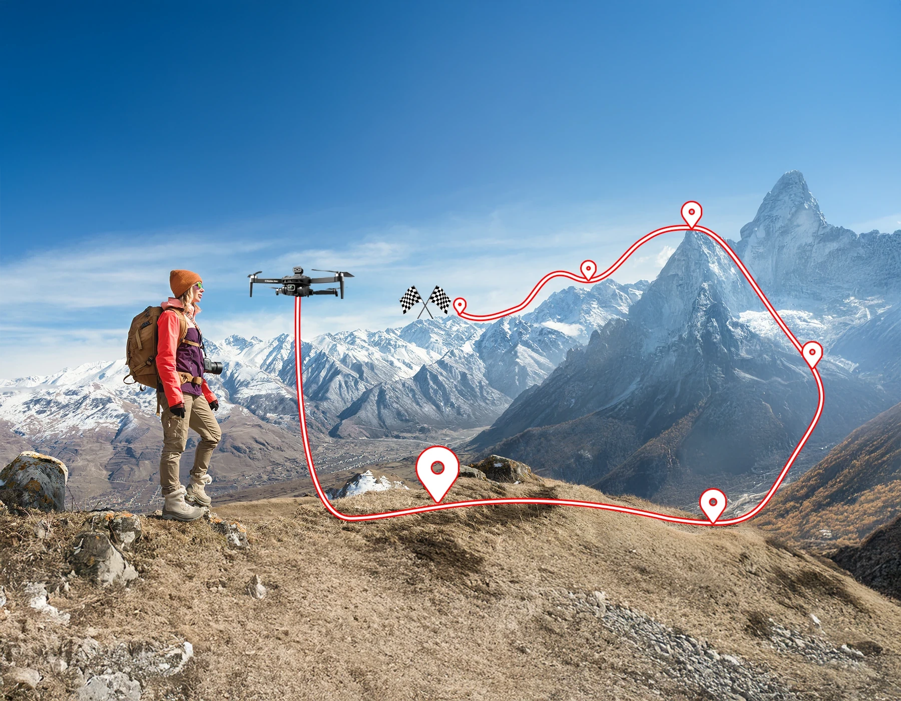 Calthic GPS Drone With Camera - Image 2