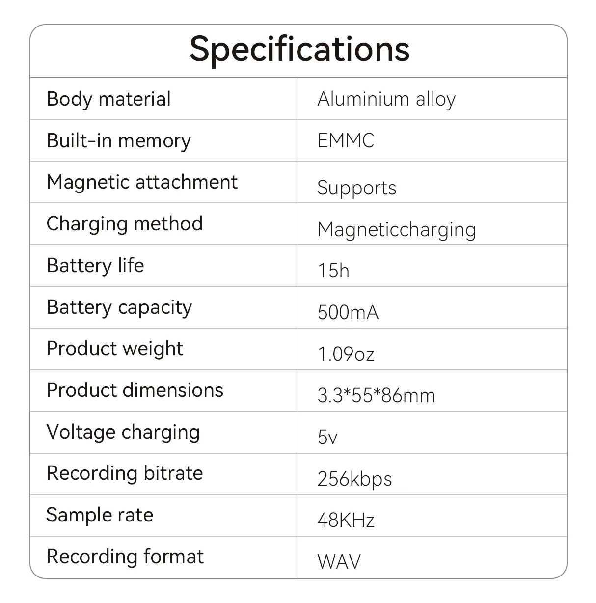 Fracix Al Smart Voice Recorder - Image 1
