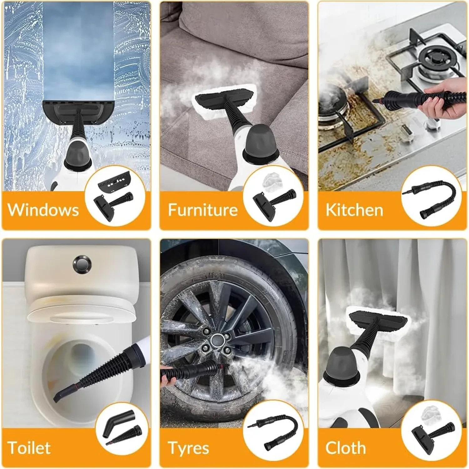 Oliventa Handheld Steam Cleaner - Image 1