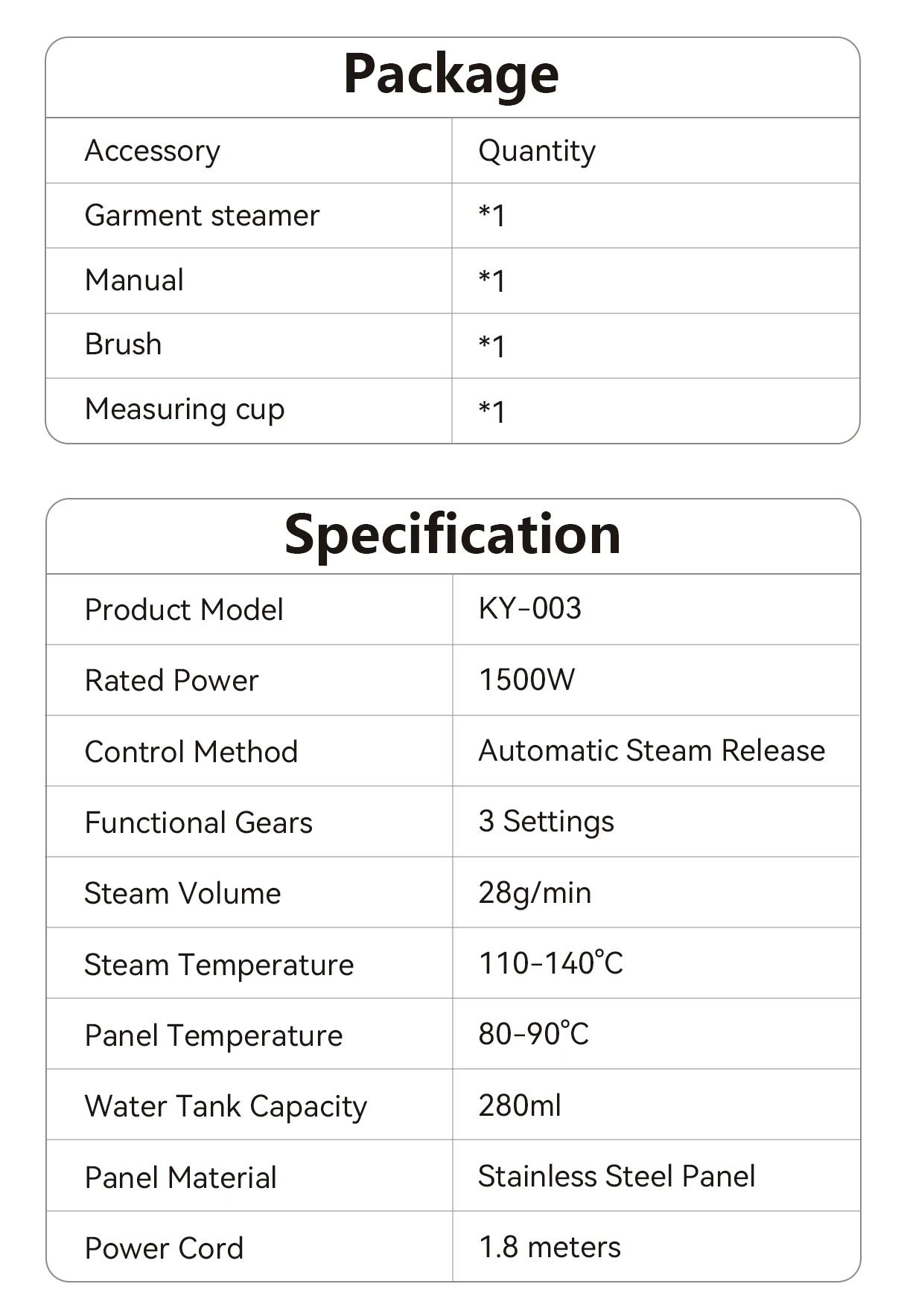 Teldoris Handheld Portable Steamer for Clothes - Image 1