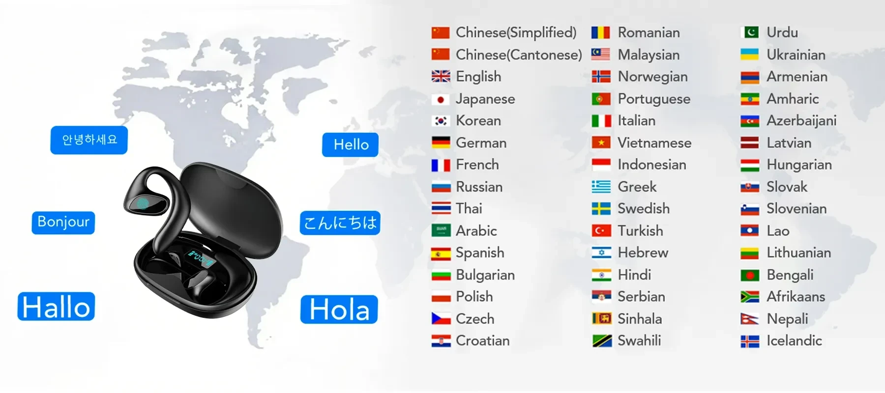 Sekoda AI Translation Earbuds - Image 1