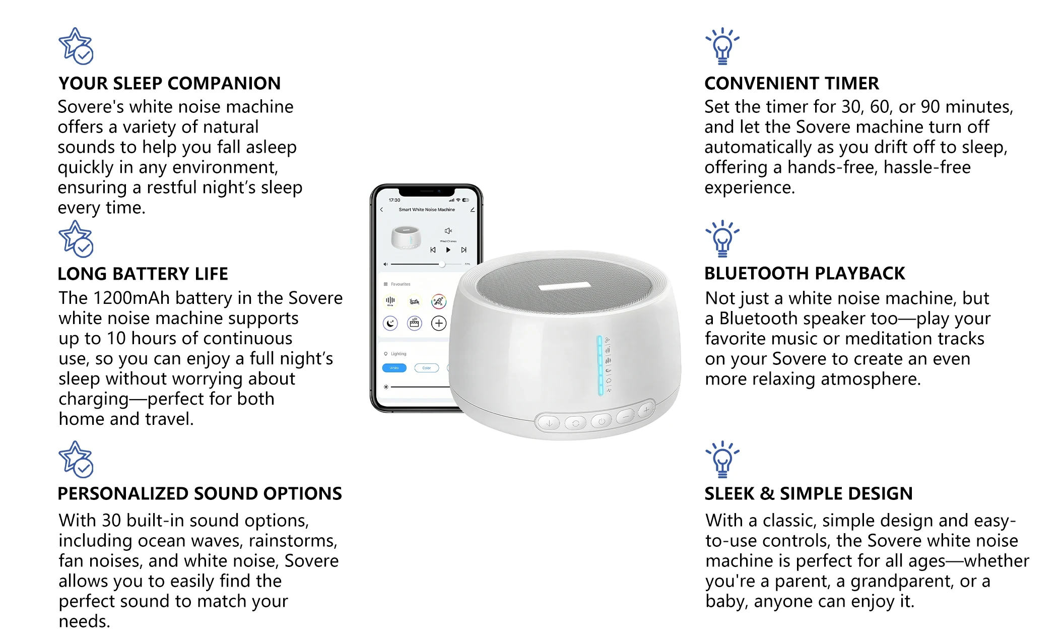Sovere White Noise Sleep Machine - Image 1