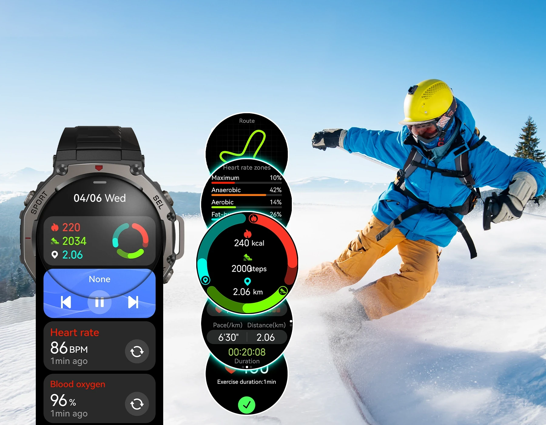 Sekoda GPS Sports Smartwatch - Image 4