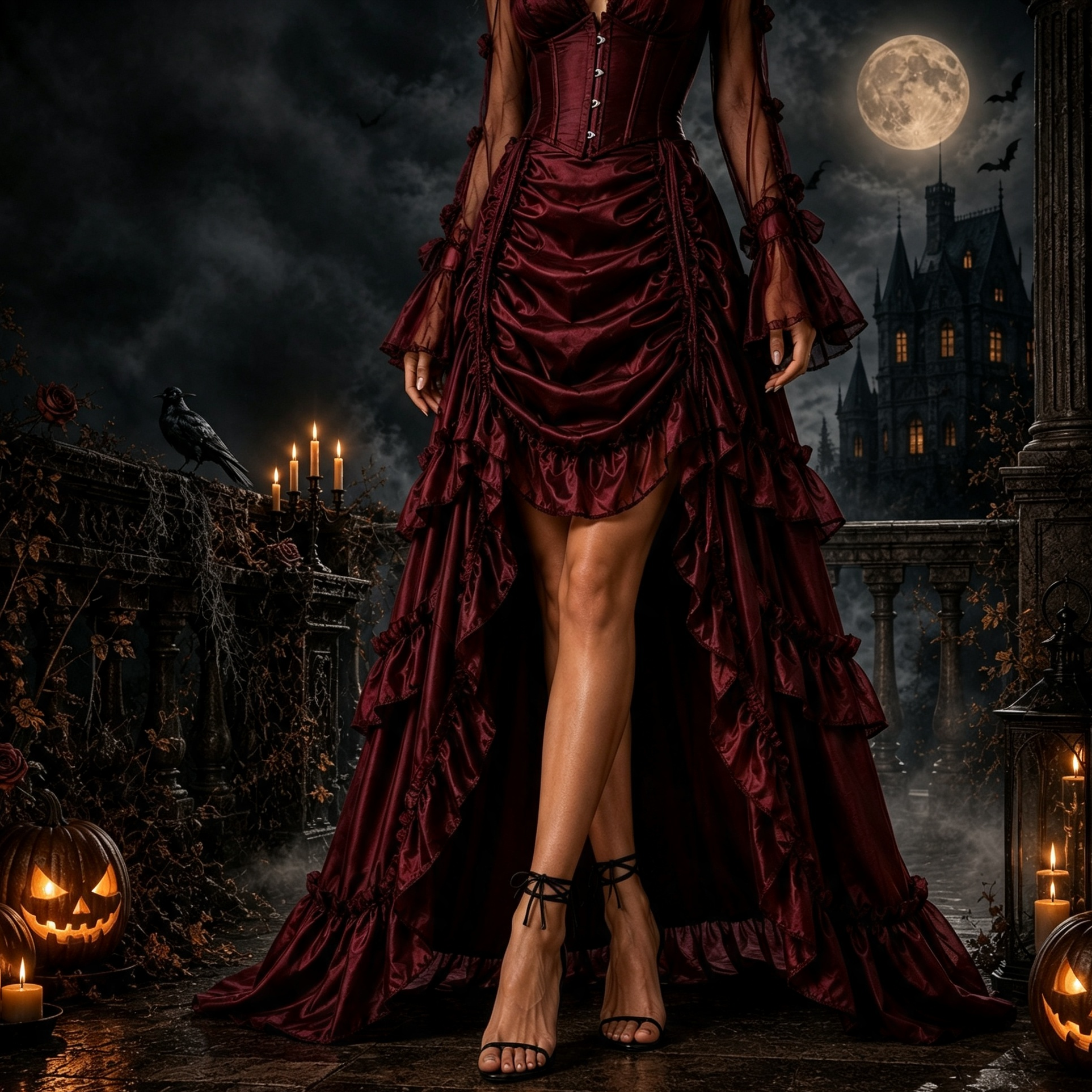 Nocturne Pirate Ruffle Skirt