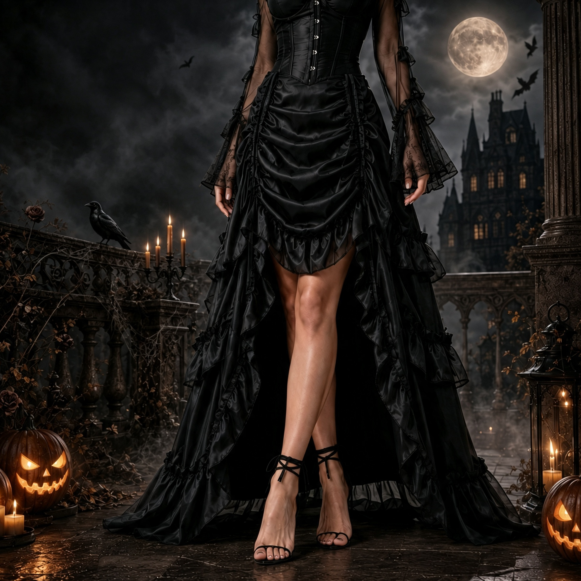Nocturne Pirate Ruffle Skirt