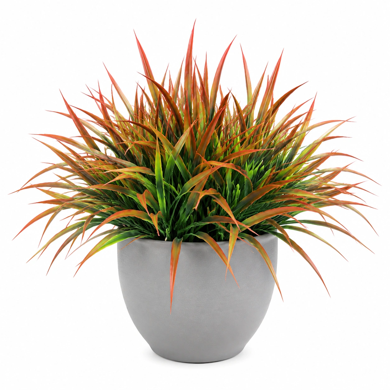 Planta Artificial Decorativa con Maceta 45cm Roja y Verde-HOMAV ORA