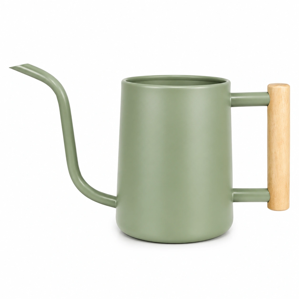 Regadera Verde Oliva con Mango de Madera 1.2L-HOMAV ORA