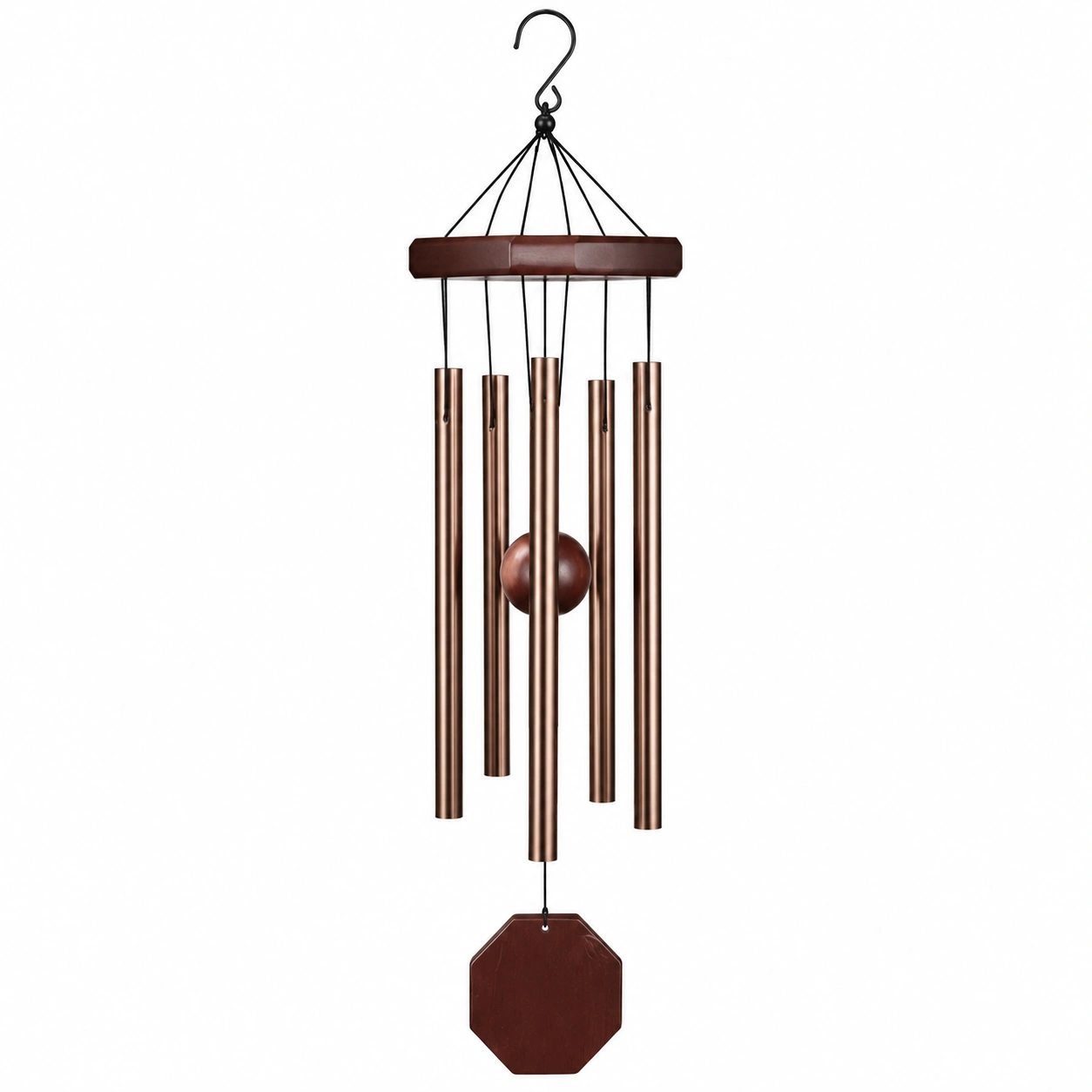 Campana de Viento Tubular De Cobre para Exteriores, 75cm-HOMAV ORA