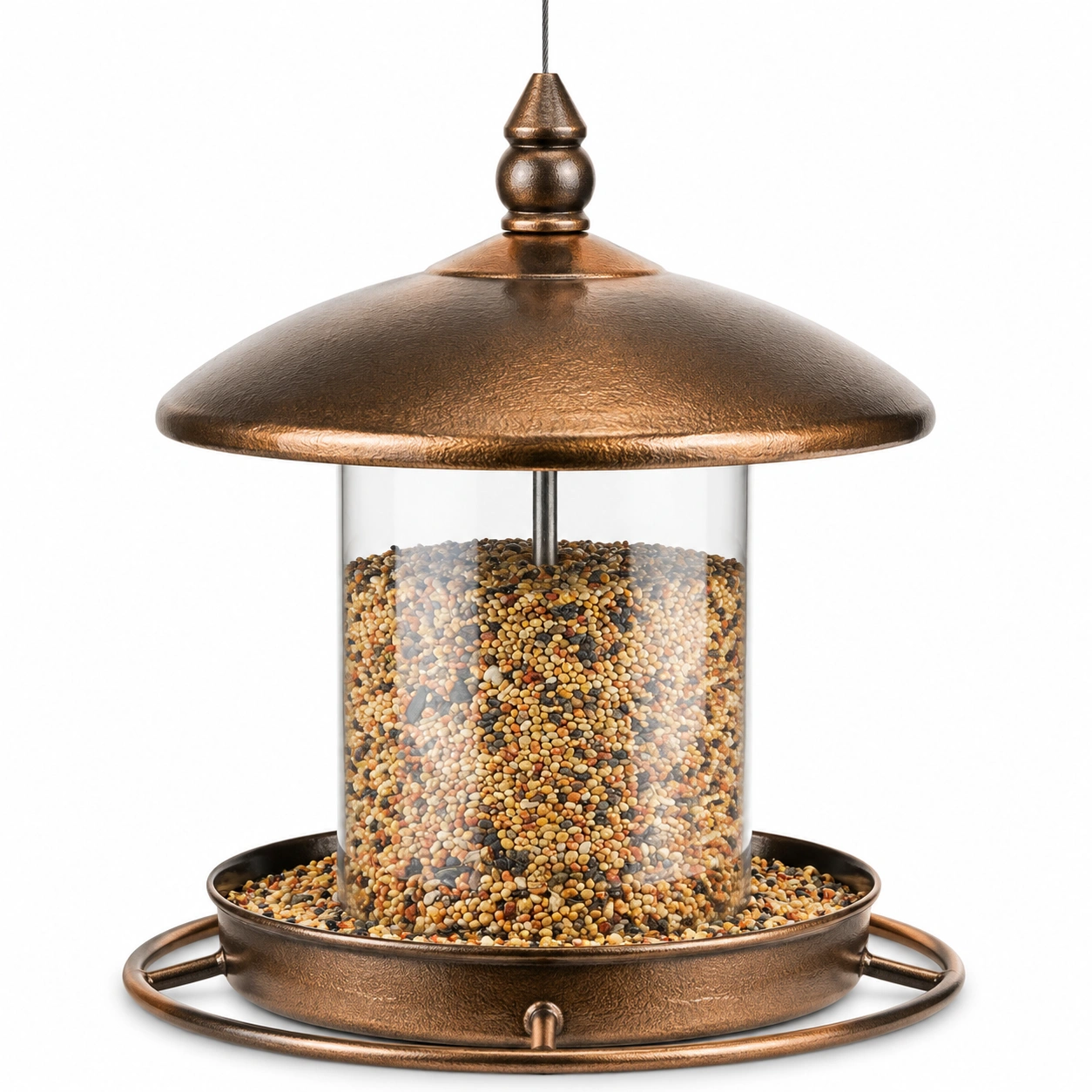 Comedero para Pájaros de Exterior Cobre 25 cm-HOMAV ORA