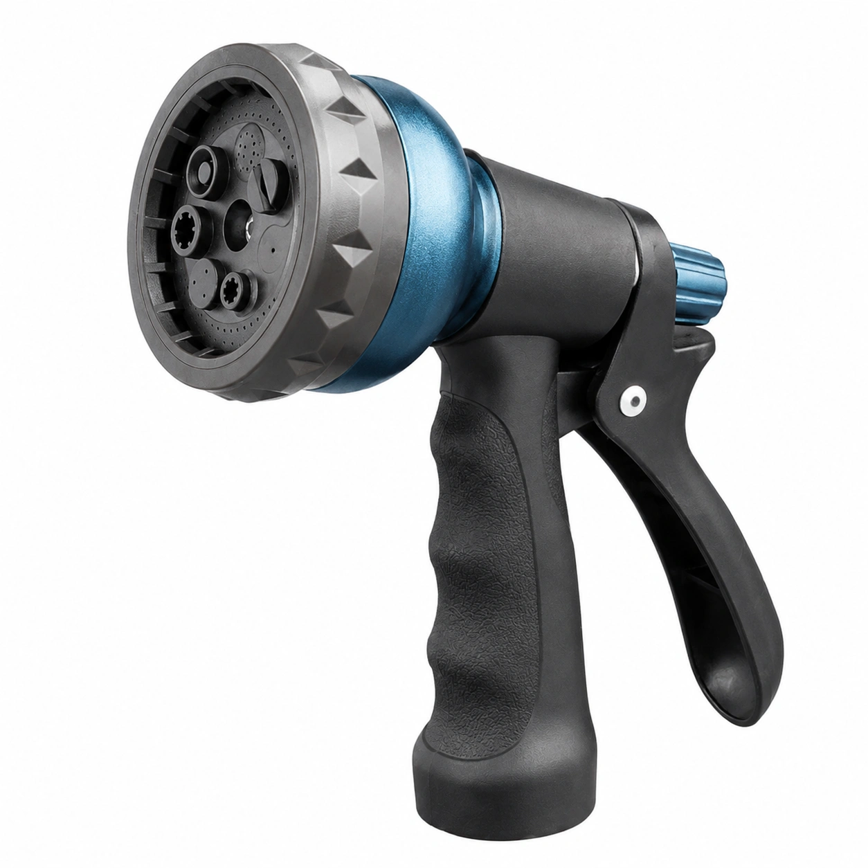 Pistola de Riego Multimodo Negra y Azul con 8 Funciones-HOMAV ORA