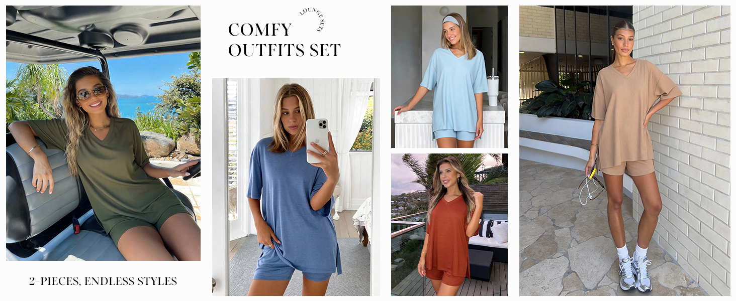 biker shorts; vacation outfits for women; short sets for women; matching sets women clothing