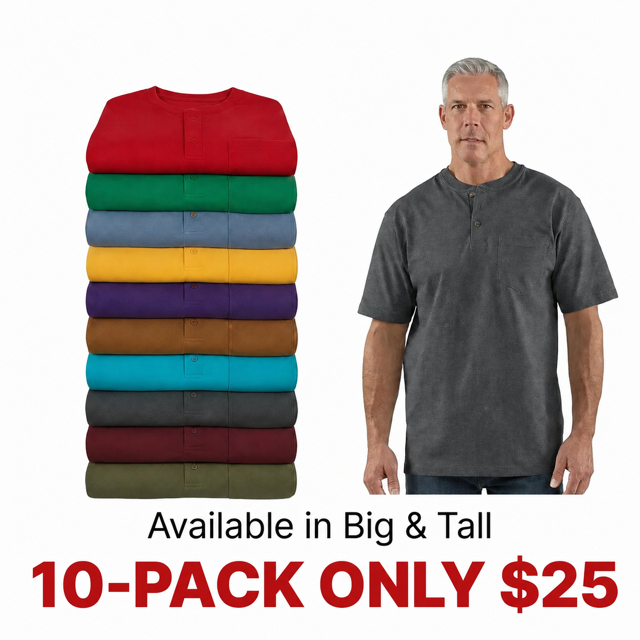 Men's Heavyweight Work Polo with pocket