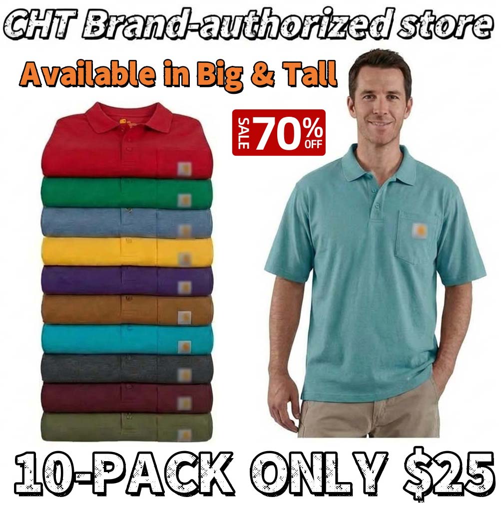 Promotion 🔥🔥CHT Men's Workwear Loose Fit Heavyweight POLOS (Also Available in Big & Tall)