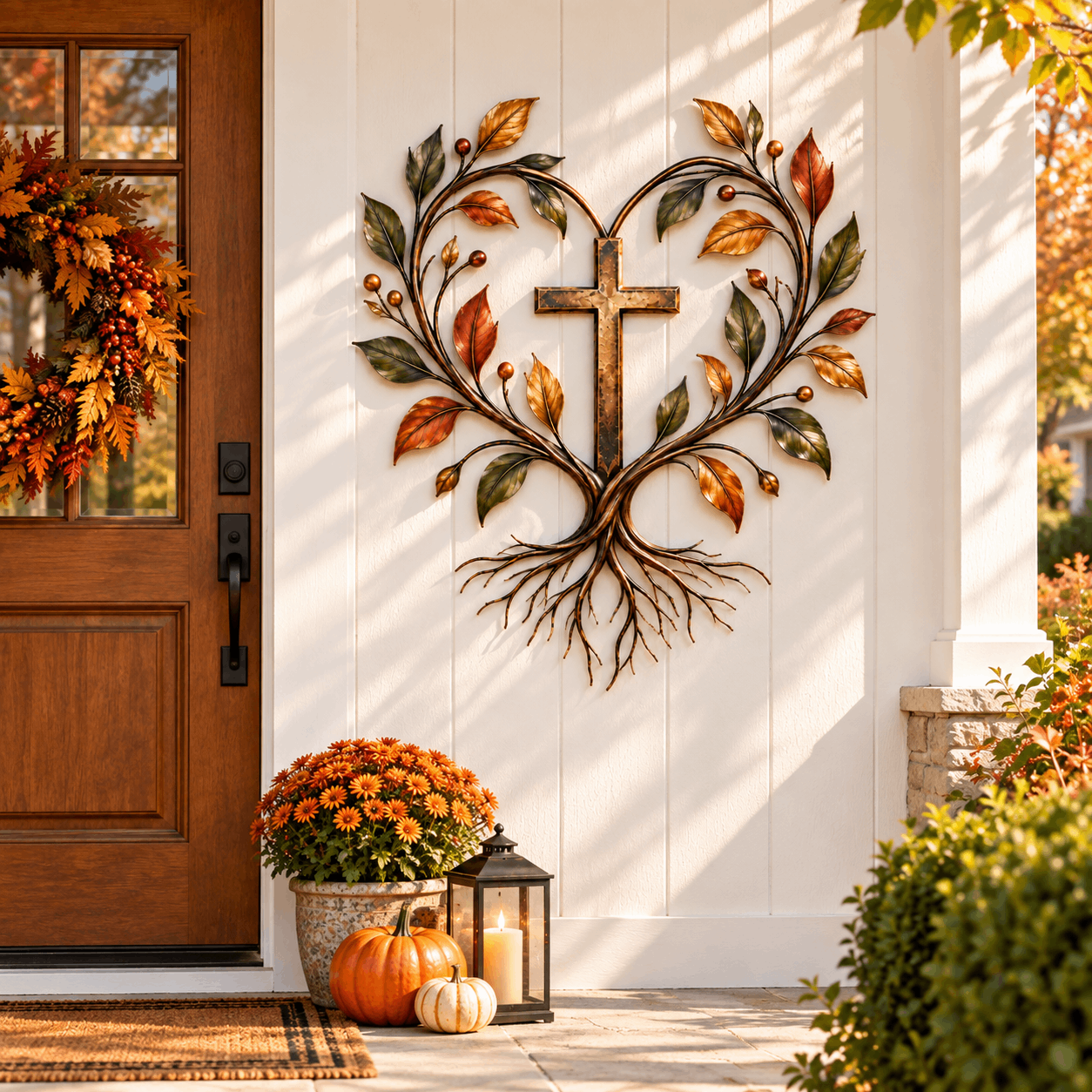 ✝️🌳Faith & Roots Tree of Life Cross Wall Decor，50% Off Christmas Special