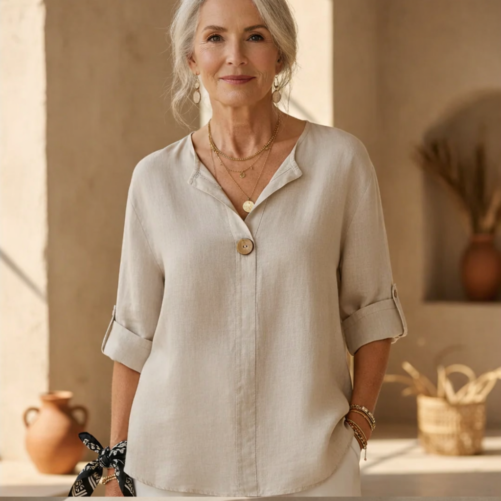 Casual V-Neck Blouse