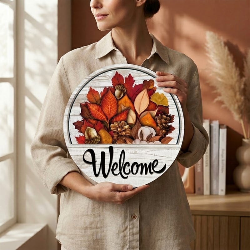 16 Pcs Interchangeable Welcome Sign for Front Door