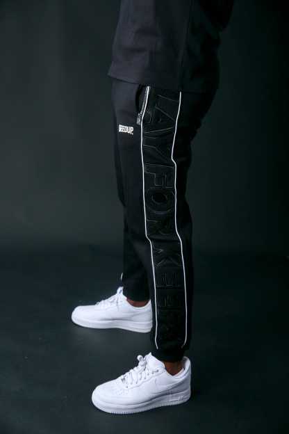 Geedup Play For Keeps Black/White Trackpants