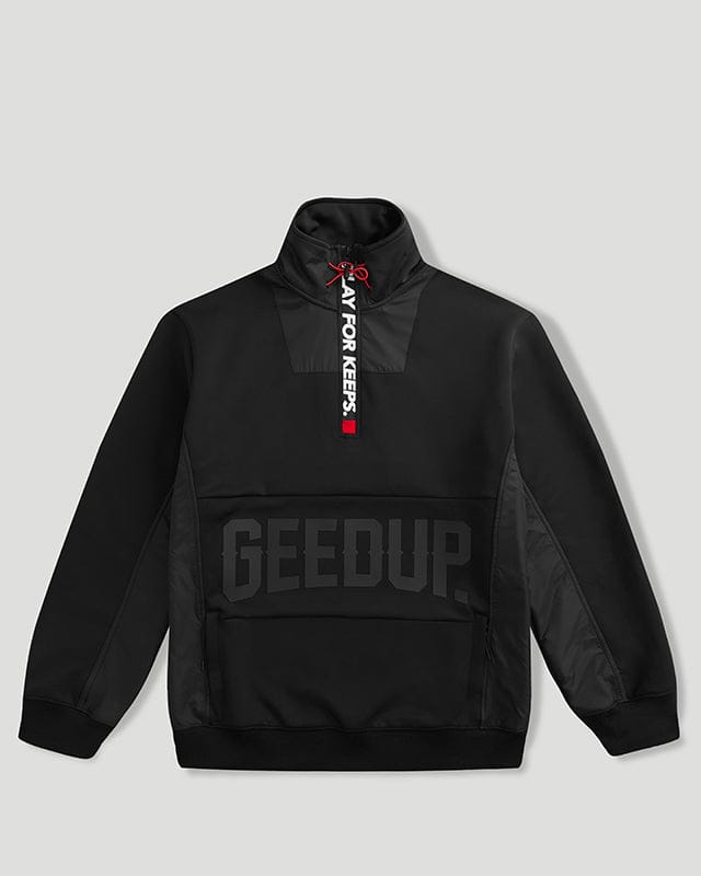 Geedup Core Logo Qtr Black Zip
