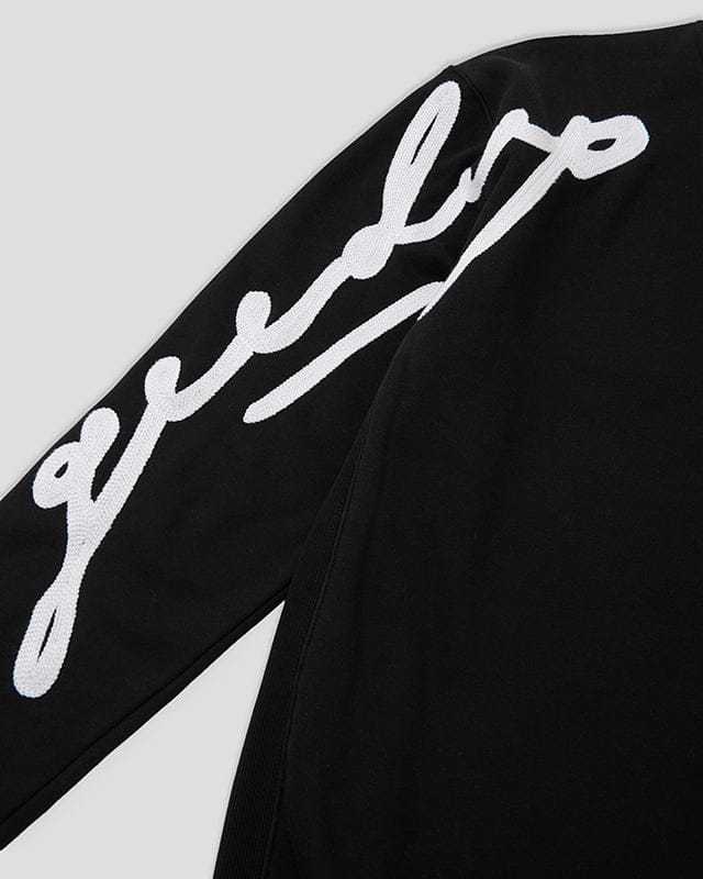 Geedup Script Logo Black Crewneck
