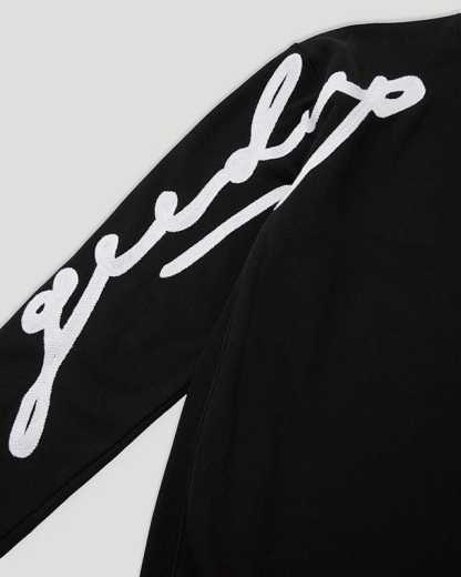 Geedup Script Logo Black Crewneck