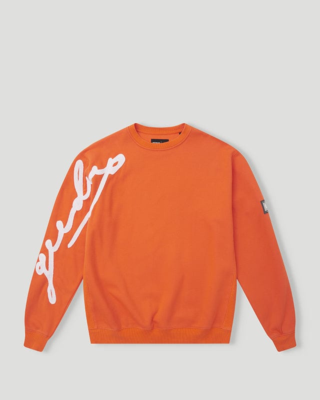 Geedup Script Logo Orange Crewneck