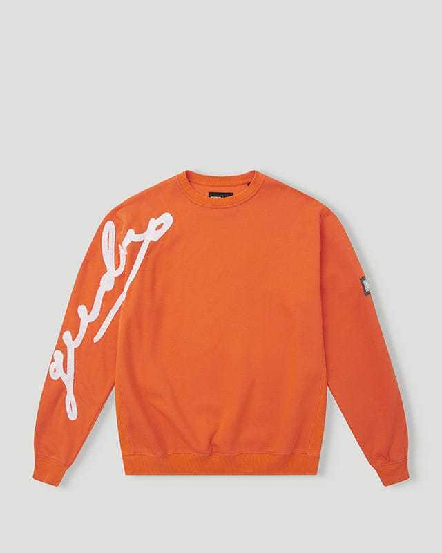 Geedup Script Logo Orange Crewneck
