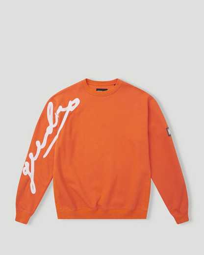 Geedup Script Logo Orange Crewneck